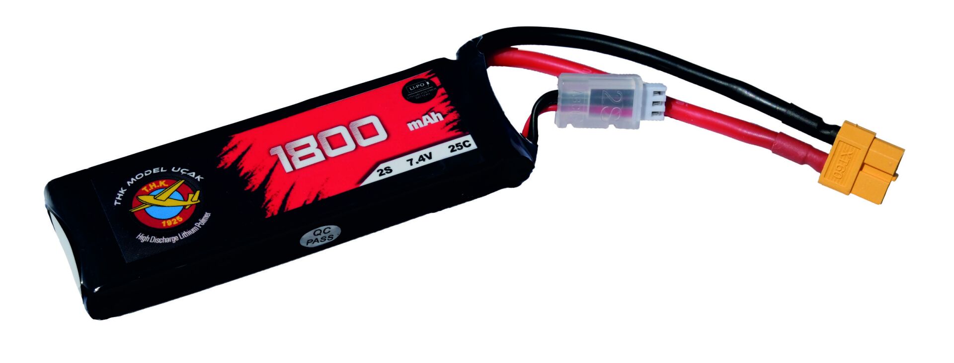 THK 1800 mAh 7.4V 2S 25C LİPO BATARYA