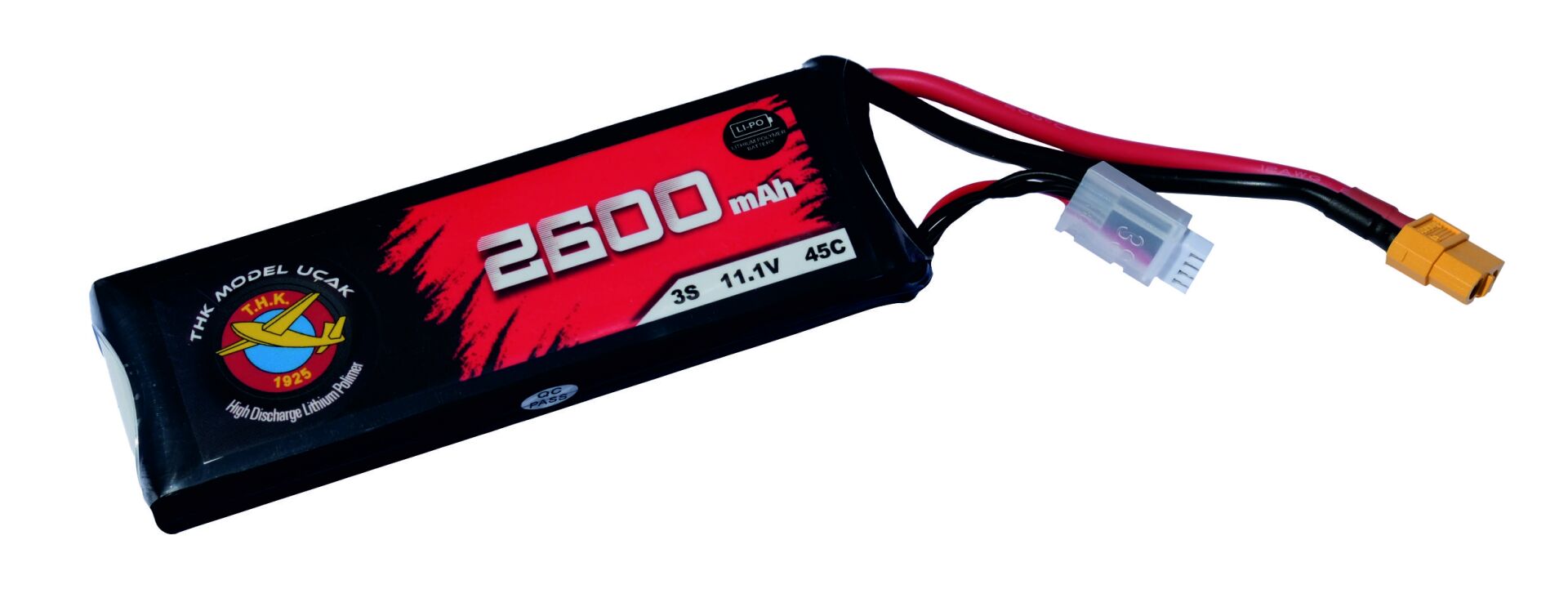 THK 2600 mAh 11.1V 3S 45C LİPO BATARYA
