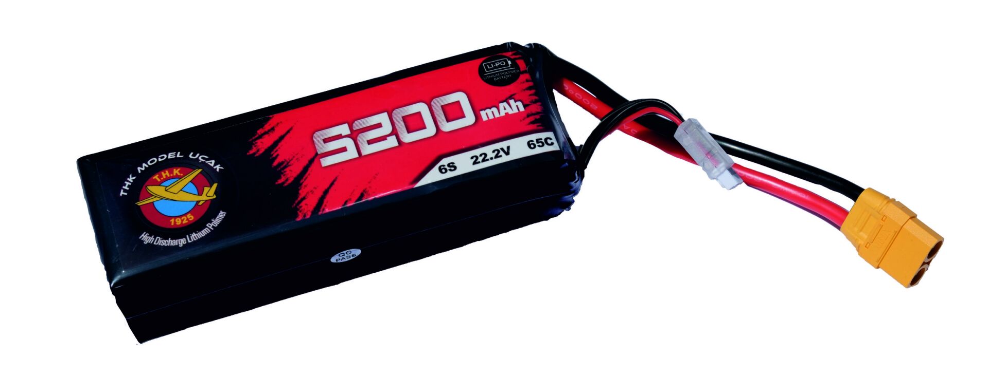 THK 5200 mAh 22.2V 6S 65C LİPO BATARYA