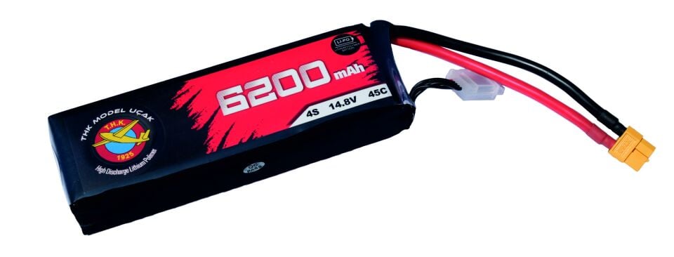 THK 6200 mAh 14.8V 4S 45C LİPO BATARYA