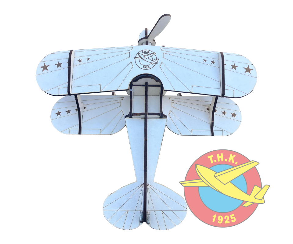 LAZER KESİM PITTS MAKET UÇAK