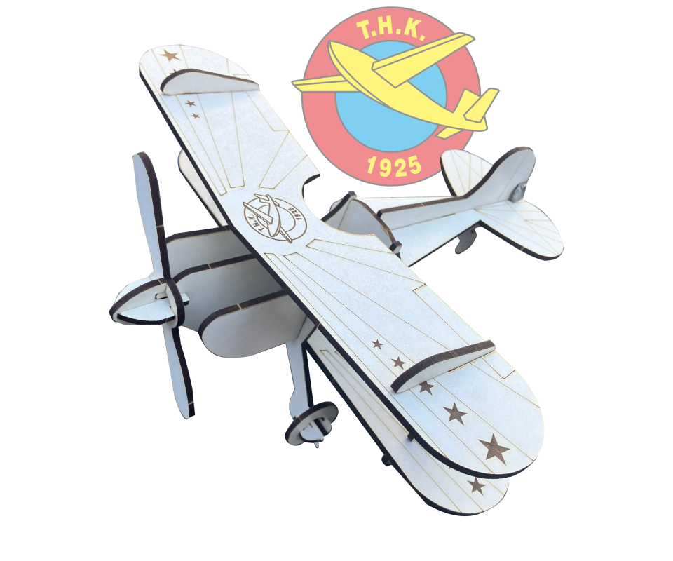 LAZER KESİM PITTS MAKET UÇAK