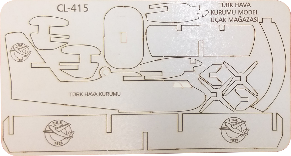 LAZER KESİM CL-215 MAKET UÇAK