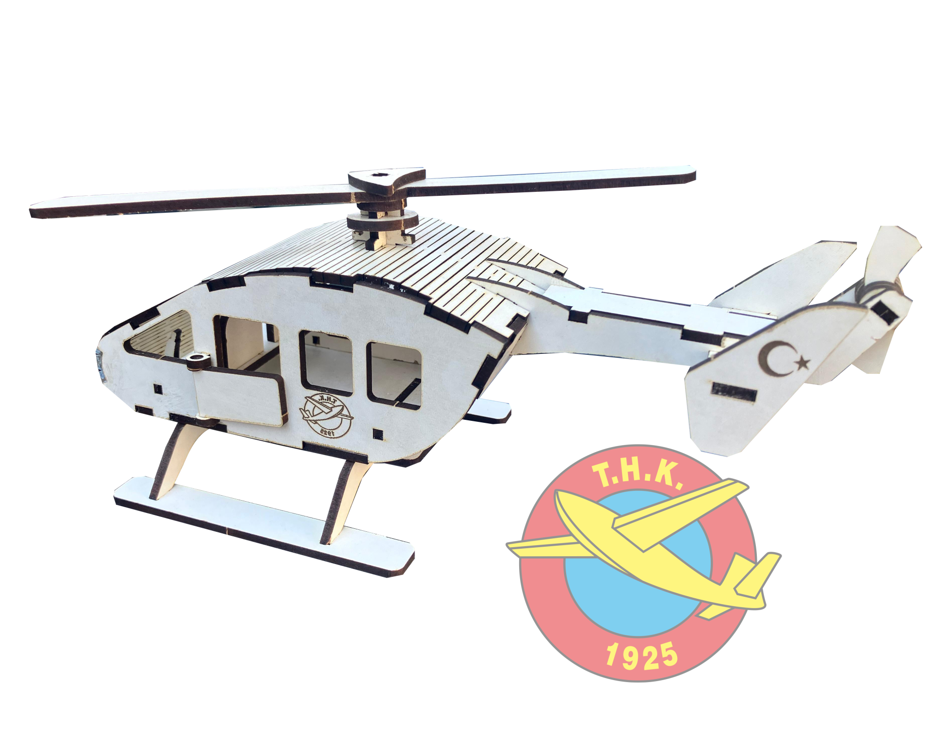 LAZER KESİM HELİKOPTER MAKETİ