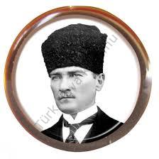 Beyaz Atatürk Rozet