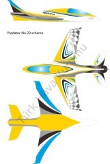 PİLOT RC PREDATÖR 1,8 M SARI