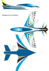 PİLOT RC PREDATÖR 1,8 M MAVİ