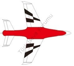 PİLOT RC PREDATÖR 1,8 M KIRMIZI BEYAZ