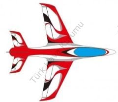 PİLOT RC PREDATÖR 1,8 M KIRMIZI BEYAZ