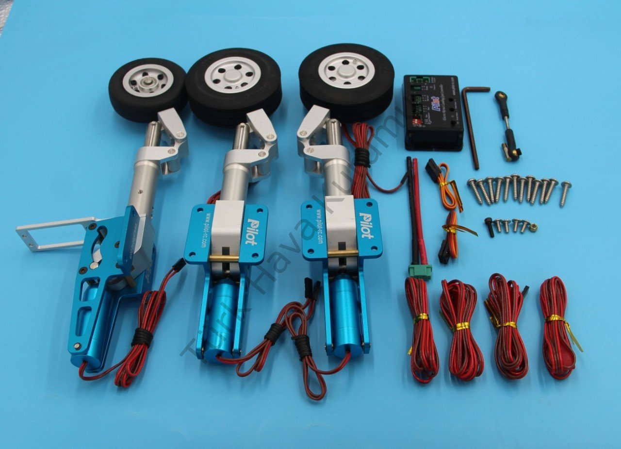 Pilot Rc Eletronik,ABS Frenli Alüminyum İniş Takımı Seti 6-10kg Uçaklar için
