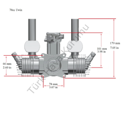 YENİ VERSİYON RCGF STINGER 70 CC TWIN