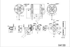 X4130 III KV520 BRUSHLESS MOTOR