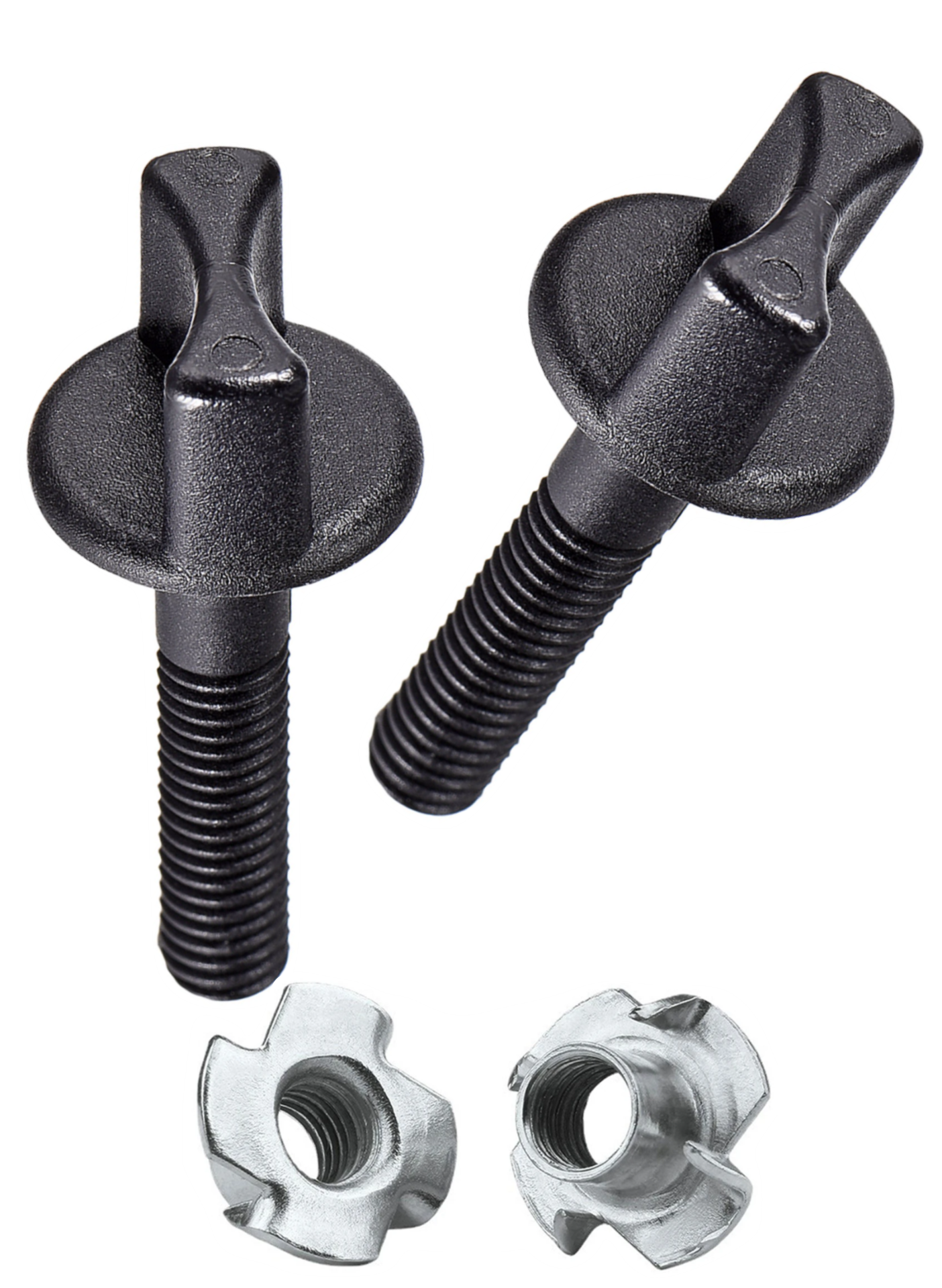 M6 30MM PLASTİK KANAT VİDA VE AĞAÇ SOMUN SETİ