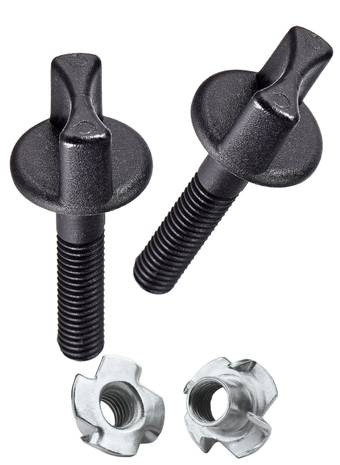 M6 30MM PLASTİK KANAT VİDA VE AĞAÇ SOMUN SETİ
