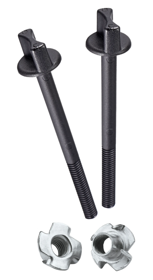 M6 60MM PLASTİK KANAT VİDA VE AĞAÇ SOMUN SETİ